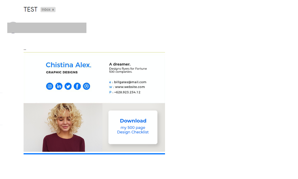 Test Email Signature %title% %page% - BAMF Media